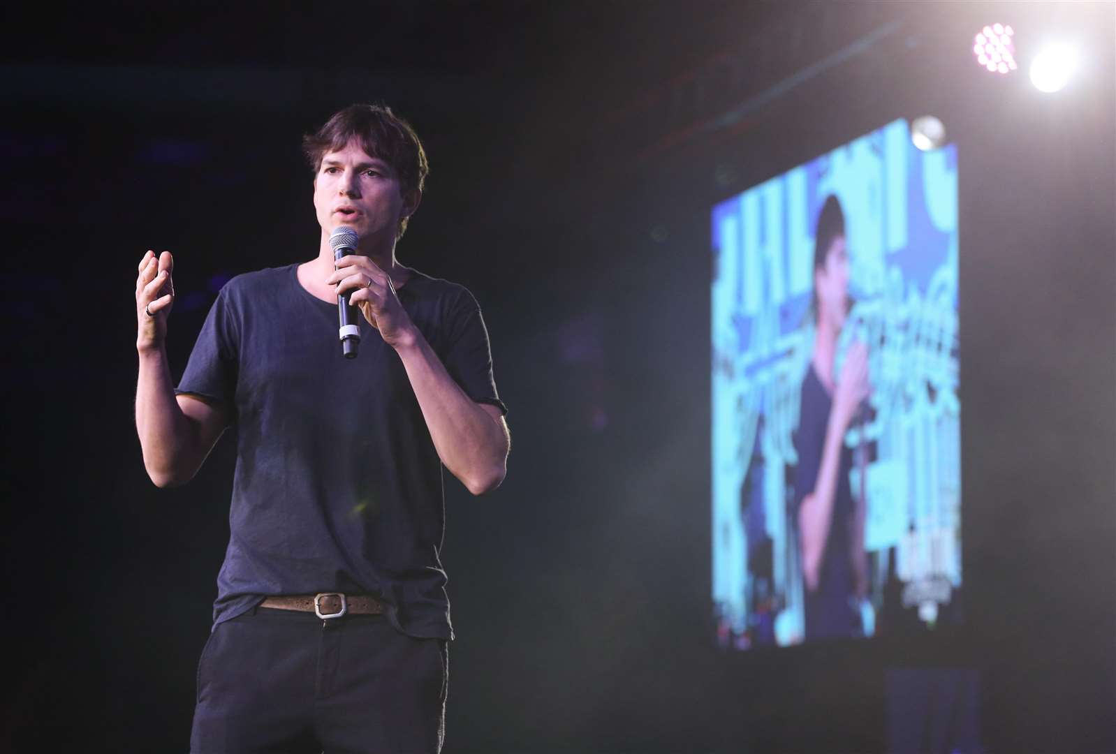 Ashton Kutcher presents the WeWork and London Creator Awards at Printworks, London. Photo credit: Matt Alexander