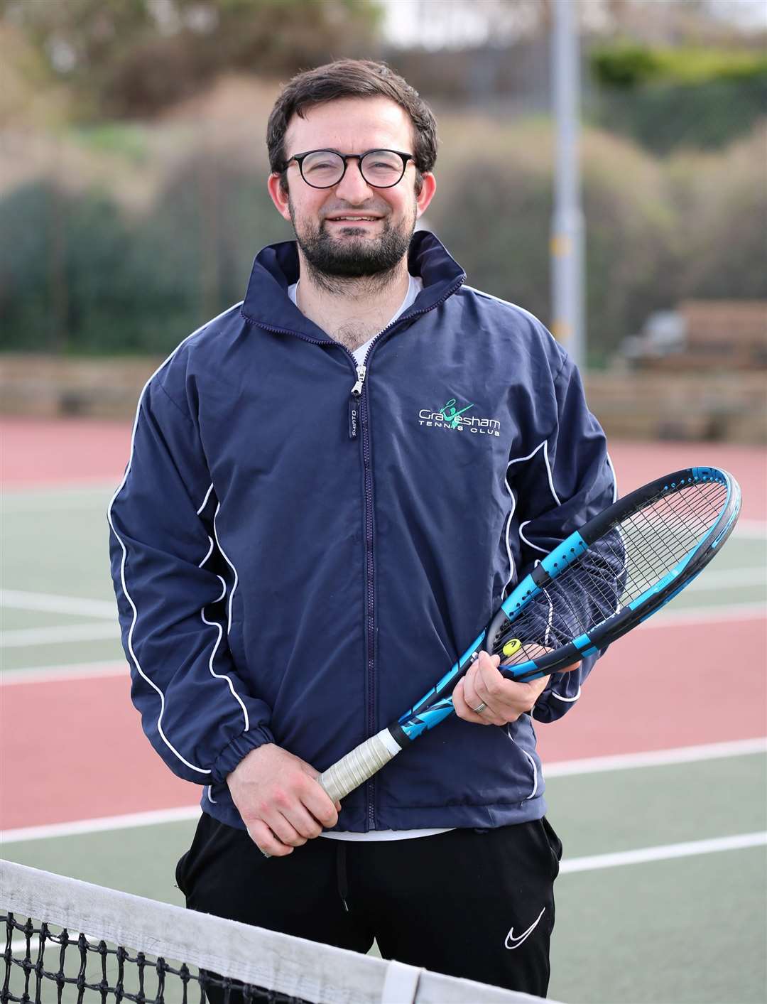 Gravesham Tennis Club's new head coach Thomas Martin-Jarvis