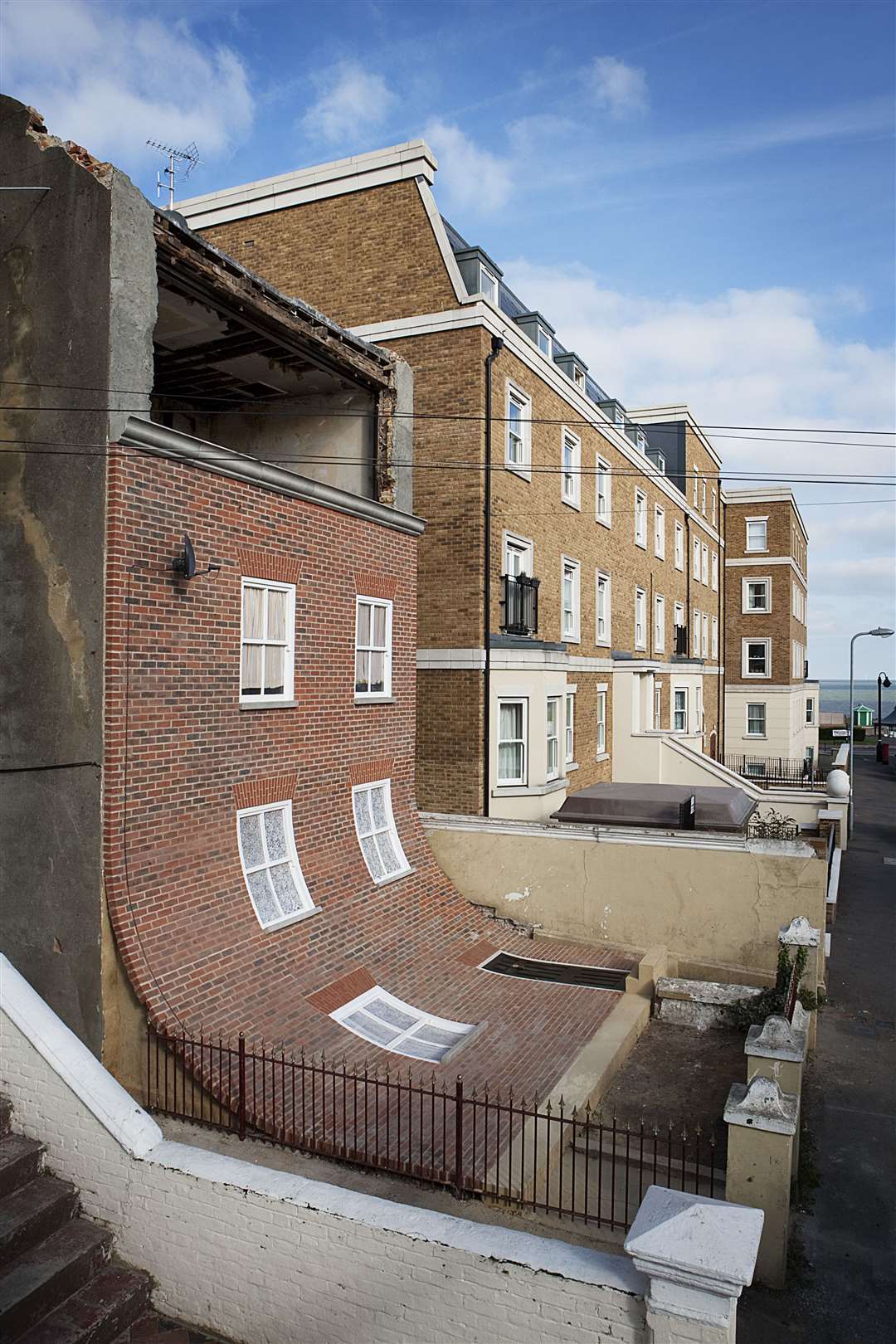 From the Knees of my Nose to the Belly of my Toes. This 2013 work by Alex Chinneck was installed on an empty Margate house - clever, eh?