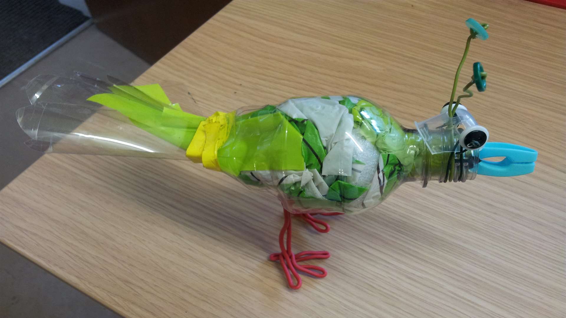 You could make a bird from recycled materials at Kent Wildlife Trust