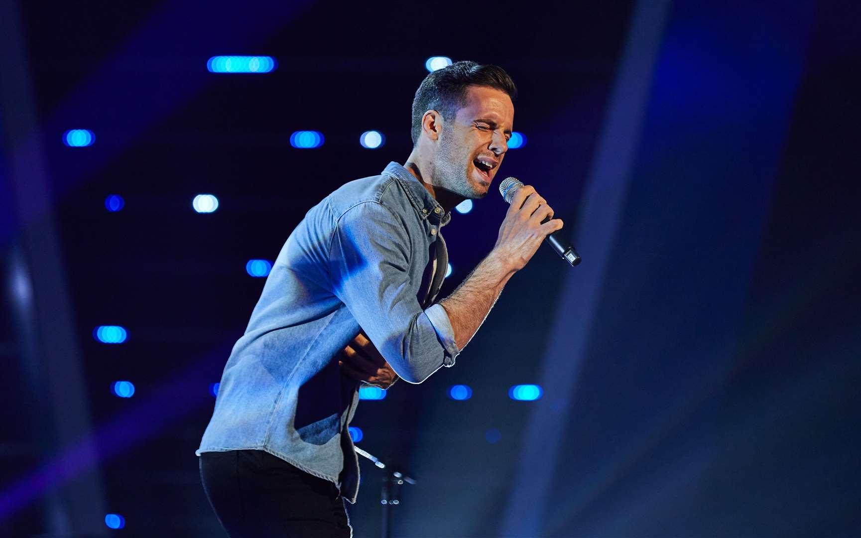 Andrew Bateup performs on The Voice tonight Picture: ITV Studios/The Voice UK
