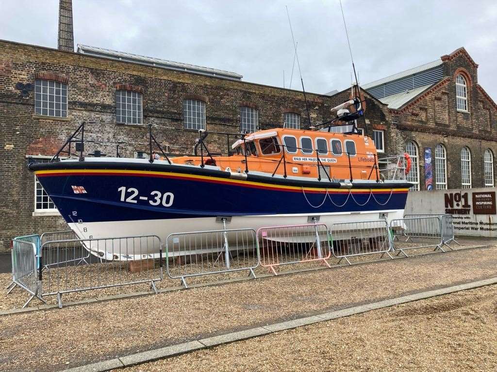 RNLB Her Majesty The Queen at the Historic Chatham Dockyard. Picture: Historic Lifeboat Collection