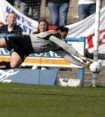 LOSS: Romain Larrieu was Gillingham's only fit keeper