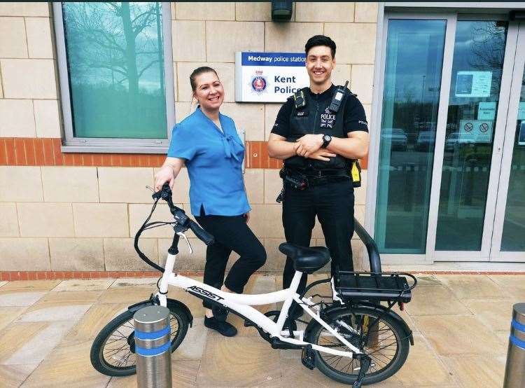 Jennifer Salter was overjoyed after police found her stolen bike