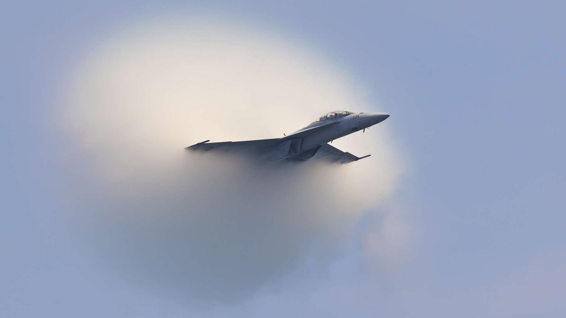 A fighter jet creating a sonic boom. Picture: iStock