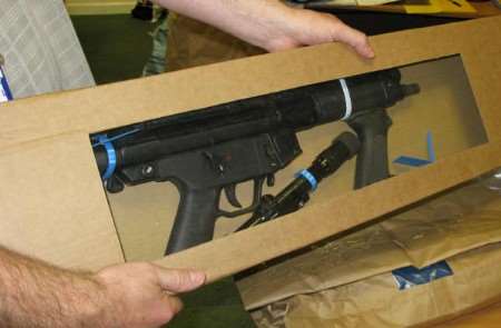The MP5 machine gun seized from Gavin Charters' home. Pictures: Kent Police