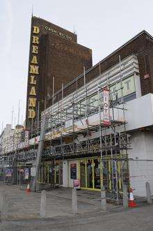The Dreamland cinema building is currently being repaired