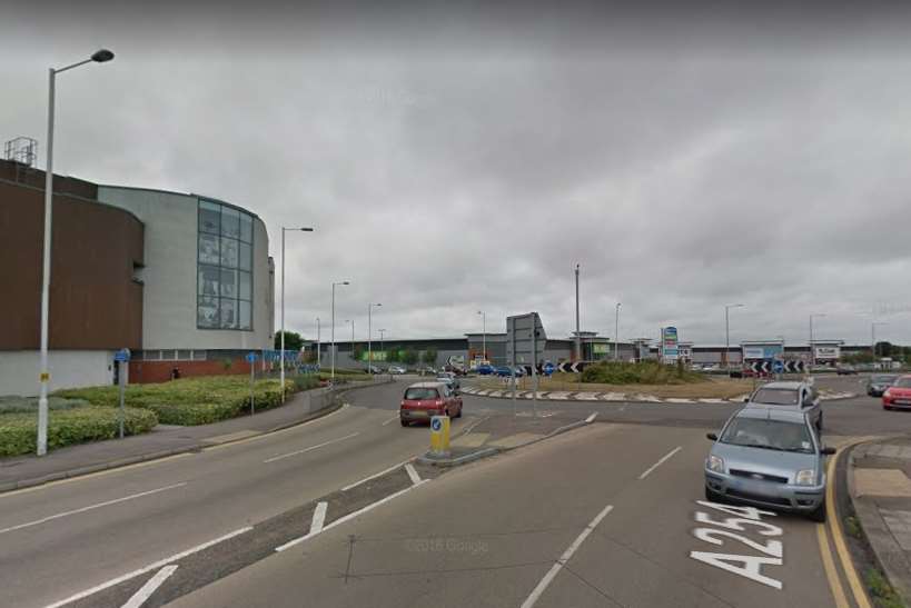 Two cars have crashed near Westwood Cross. Picture: Google