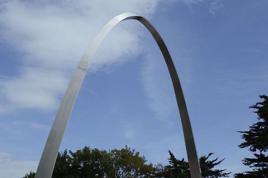 The new Step Short memorial arch on The Leas at Folkestone
