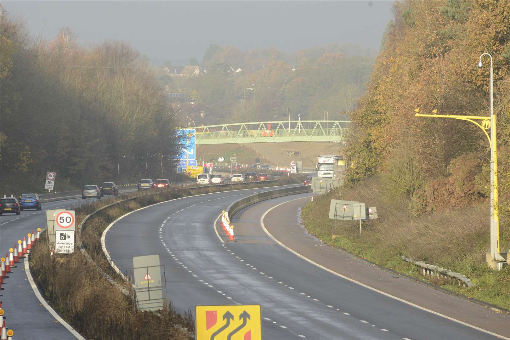 The motorway was opened several hours earlier than expected. Picture: Paul Amos