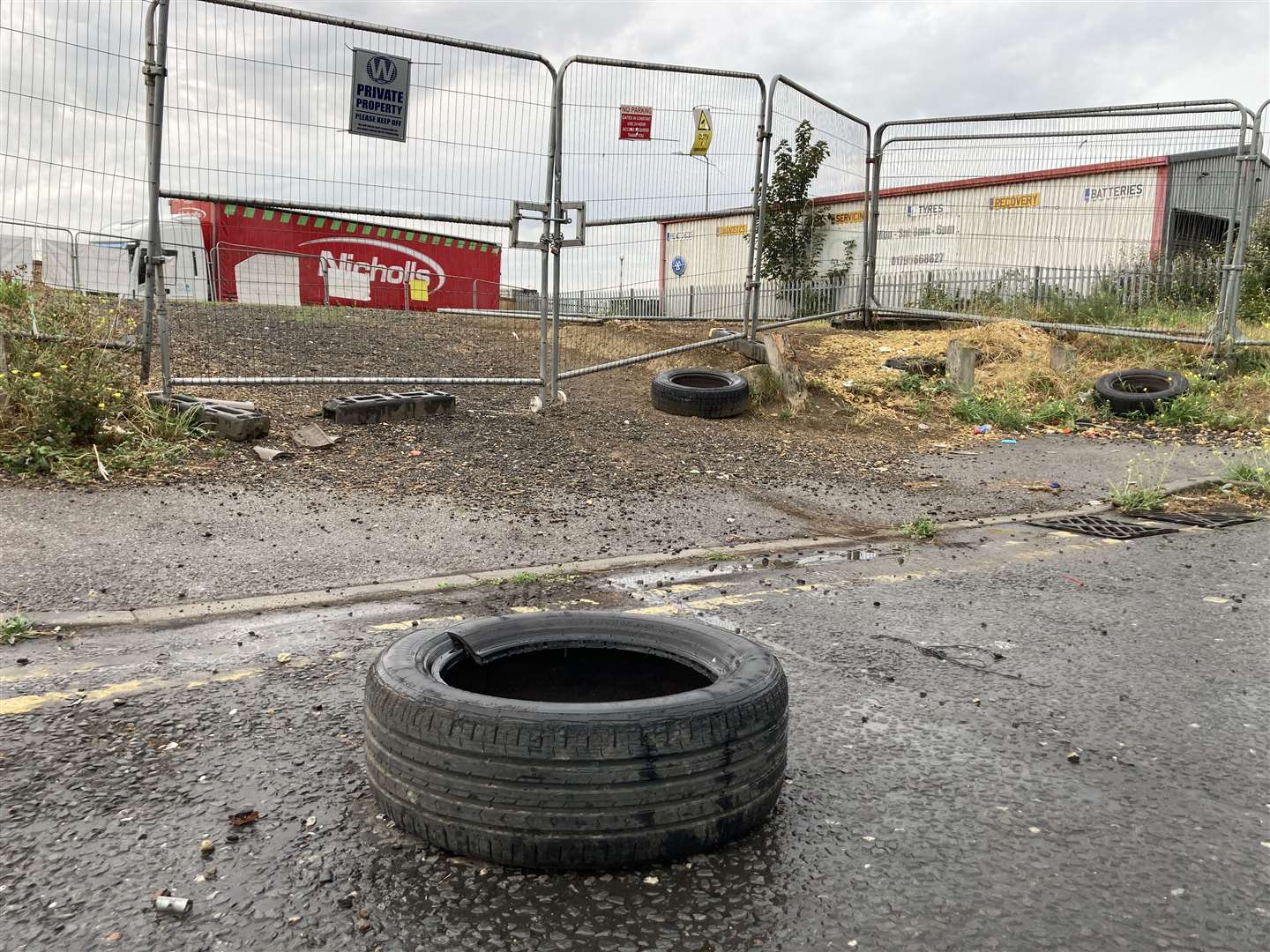 Travellers were camped at this site at the entrance to Blue Town, Sheppey. Picture: John Nurden