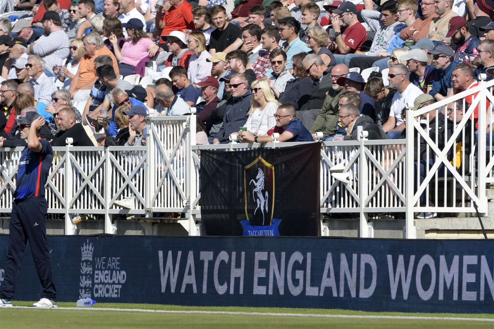 Kent fans show their support at Trent Bridge. Picture: Barry Goodwin