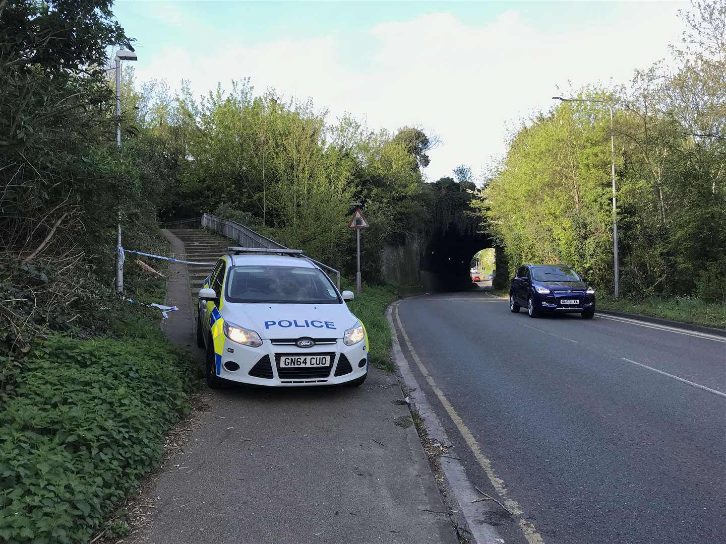 An unnamed woman was found dead in woodland off Thames Way, Gravesend