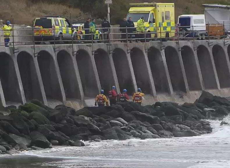 Emergency services at the Sunny Sands in Folkestone