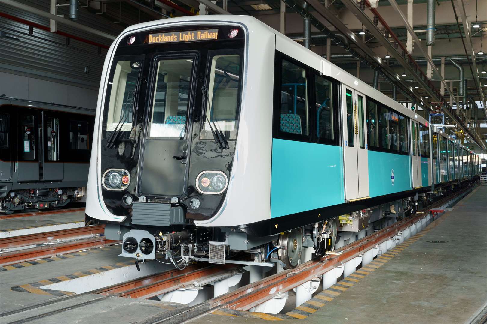 The new-look DLR trains have been unveiled