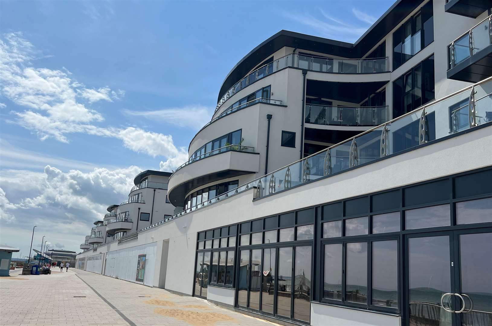 The Royal Sands development will eventually have a string of shops, restaurants and cafes sat below the swanky apartments