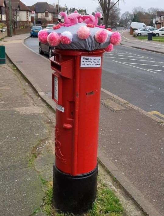 The postbox in Shepherds Lane, Dartford