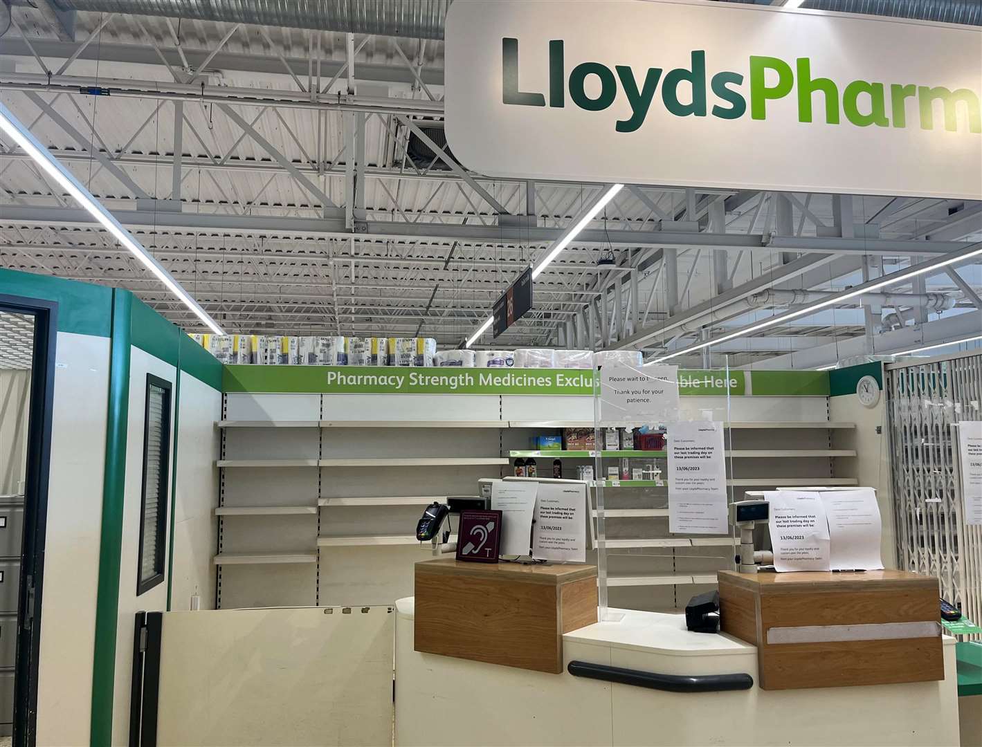 LloydsPharmacy has closed inside Sainsbury's in Ashford