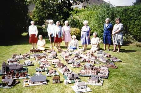 The women who originally created the knitted village