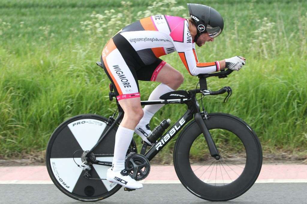Phil Appleby was the winner at the Wigmore Cycling Club's TT Round five Picture: Mike Savage Photography