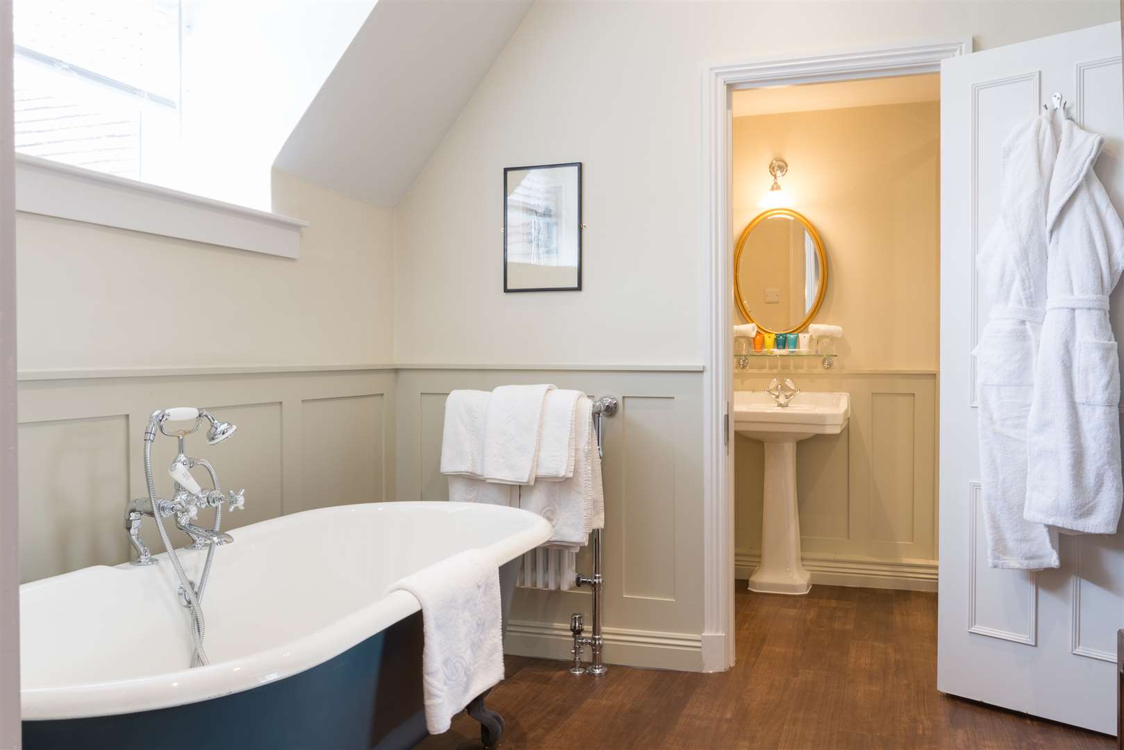An en-suite bathroom at Burley Manor. Picture: Polymedia