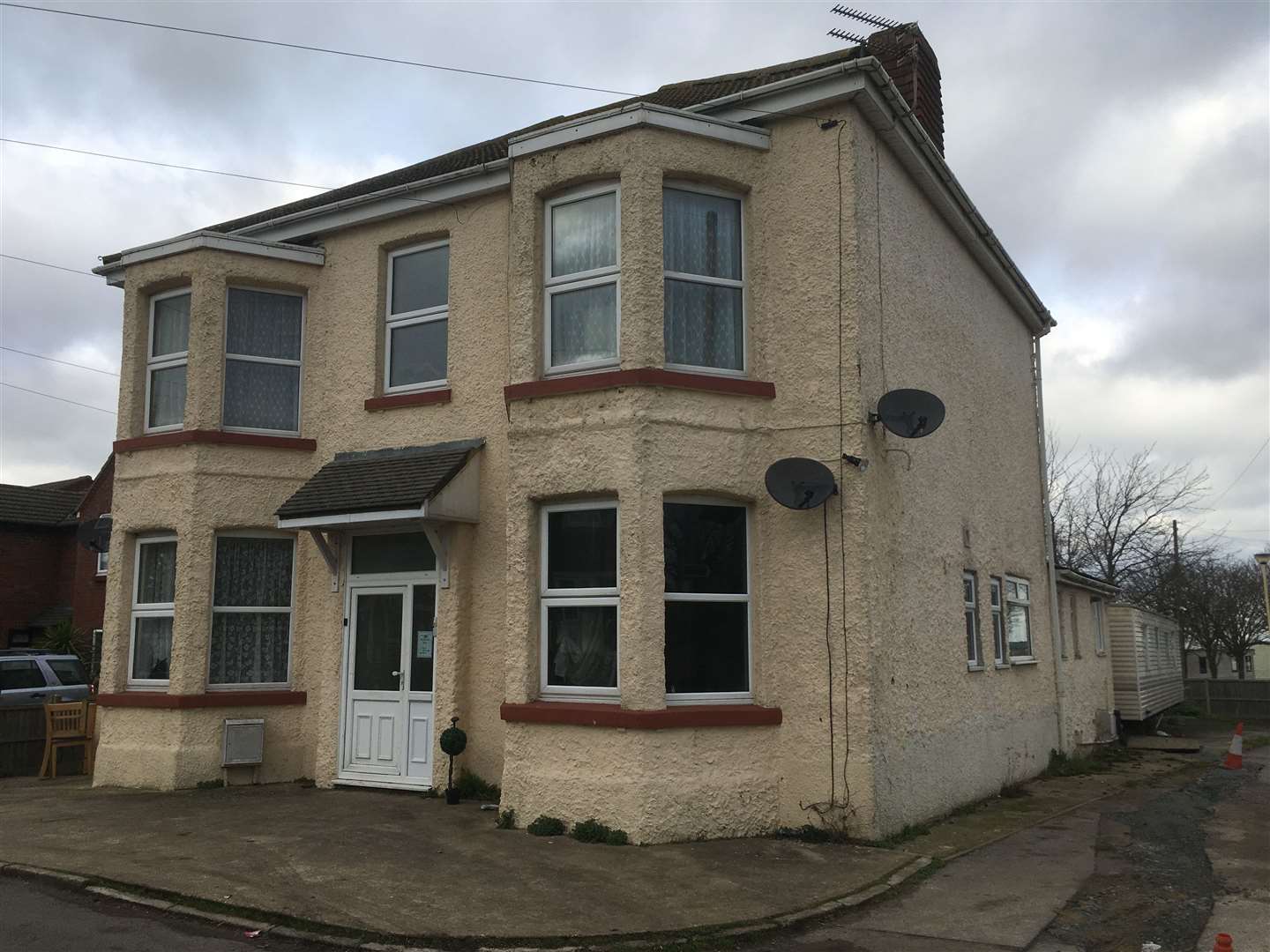 A man was treated for smoke inhalation after his right-hand ground-floor flat in the former Plough Inn pub in Plough Road, Minster, Sheppey, caught fire