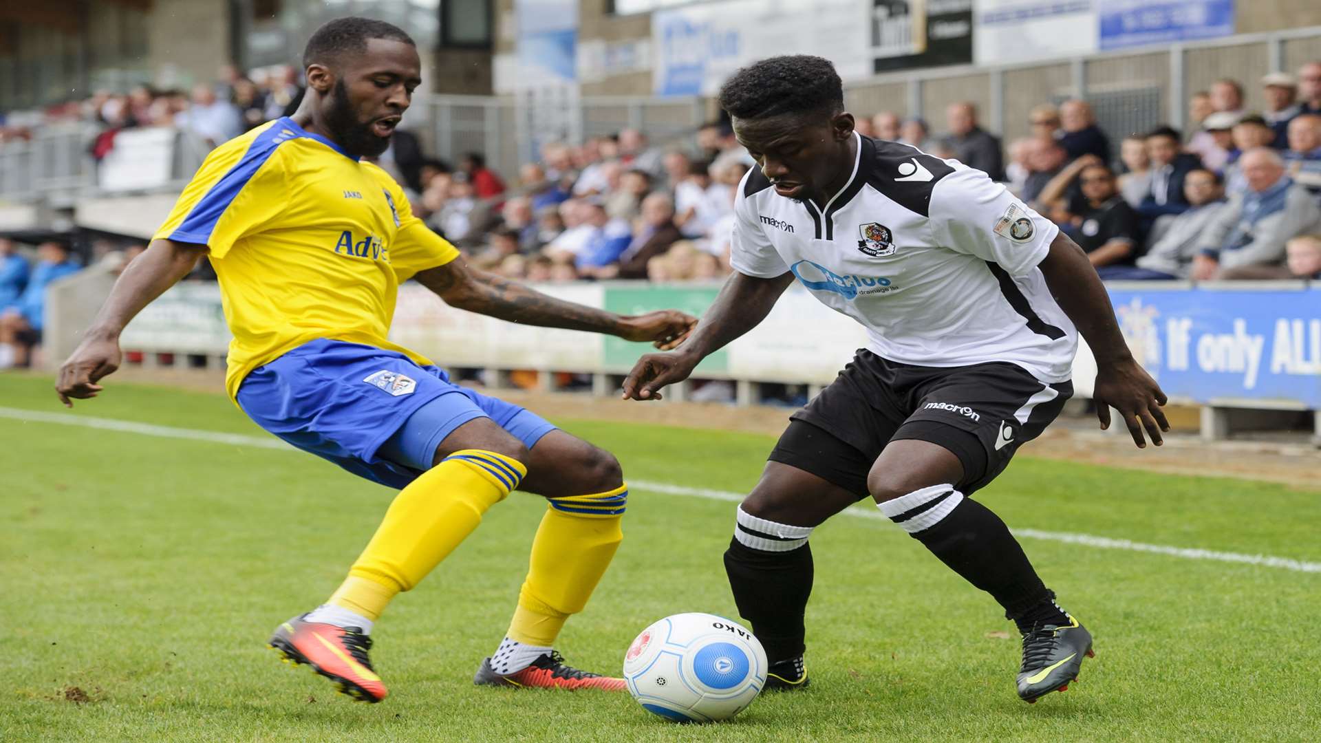 Luke Wanadio on the ball for Dartford Picture: Andy Payton