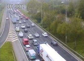 Delays on the A2 at Ebbsfleet (9318006)