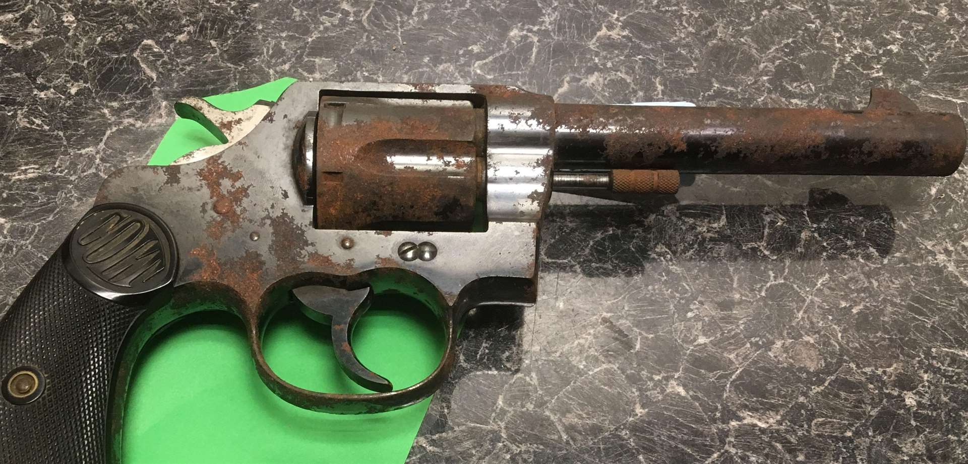 A colt. 445 calibre revolver was handed in. Picture Kent Police