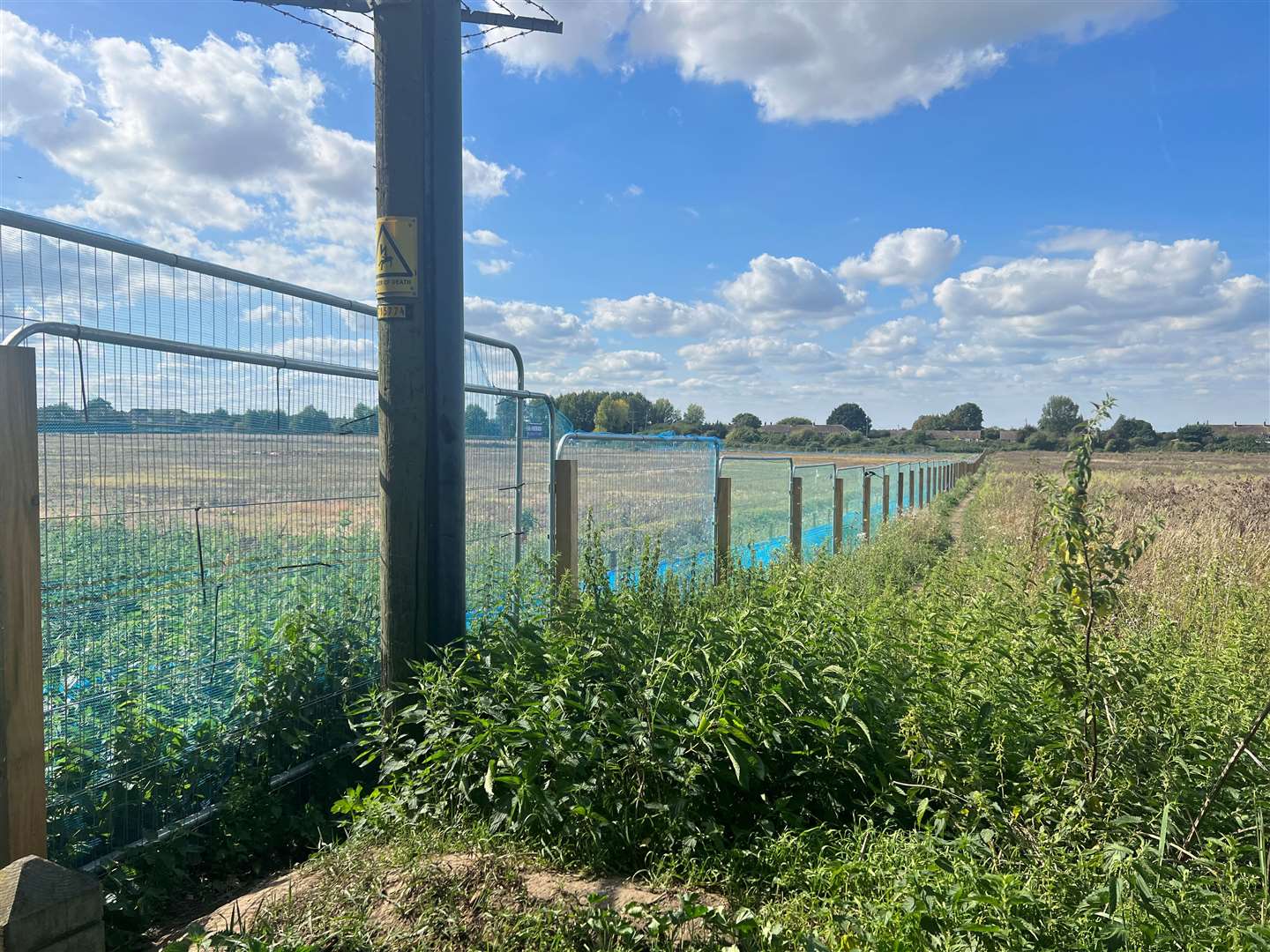 Where new houses are planned to be built in Teynham. Picture: Megan Carr