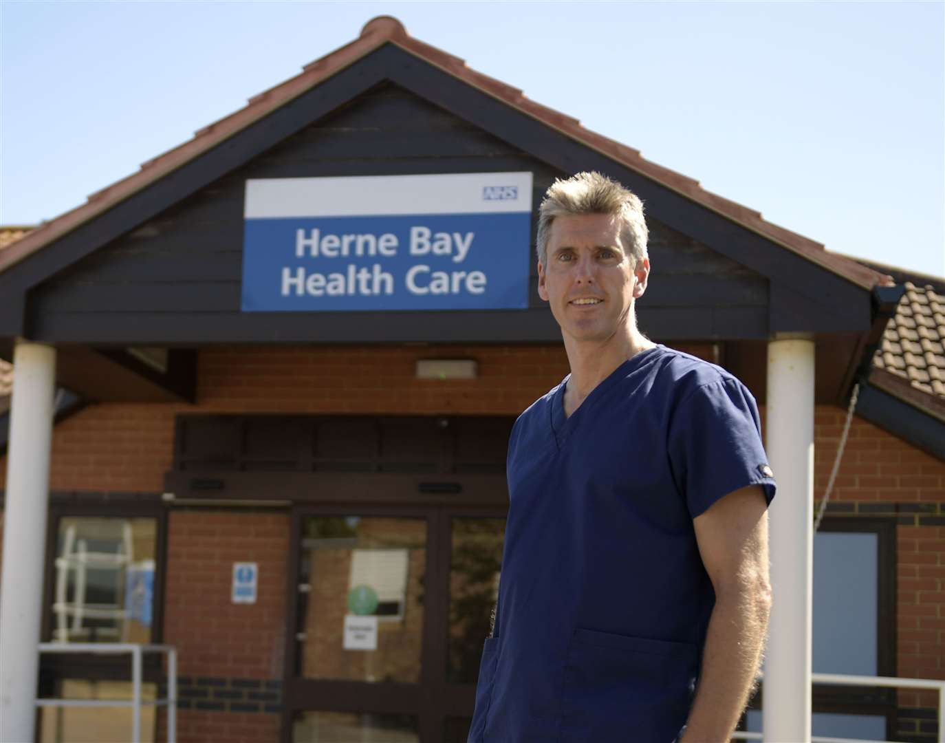 Jeremy Carter outside Queen Victoria Memorial Hospital, Herne Bay. Picture: Barry Goodwin