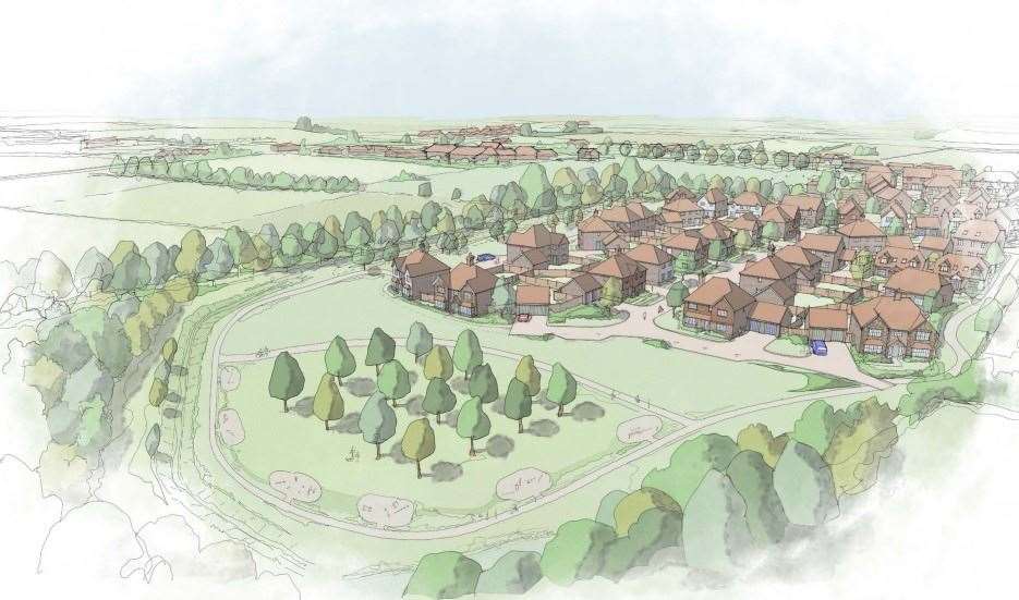 Artist impressions of what the Fernham Homes' new development will look look like