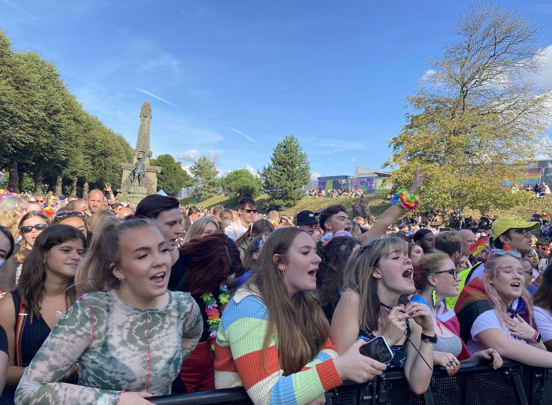Thousands gathered in Dane John Gardens to enjoy the free entertainment