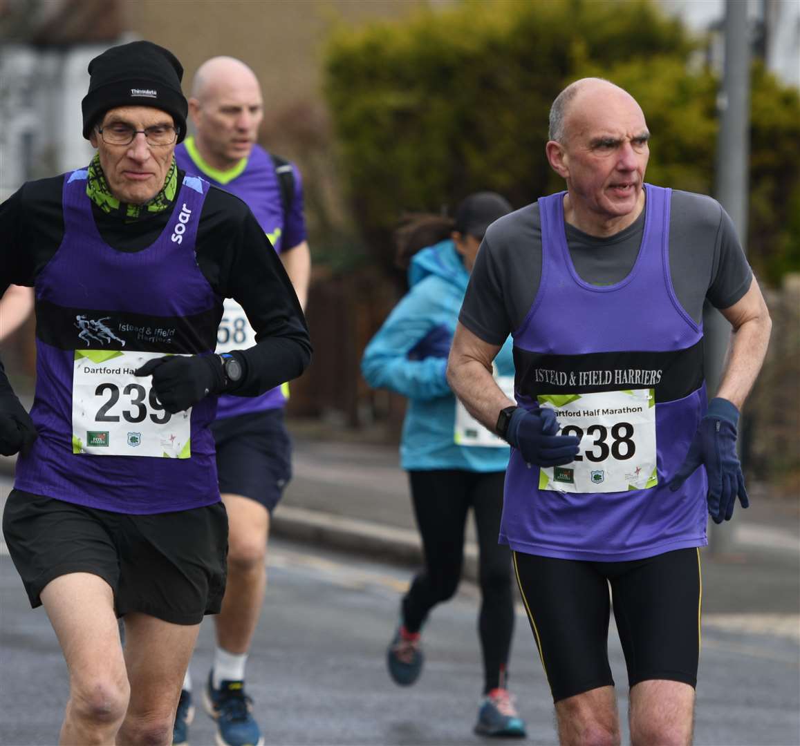 Gloves were the order of the day for some runners. Picture: Barry Goodwin (55422469)
