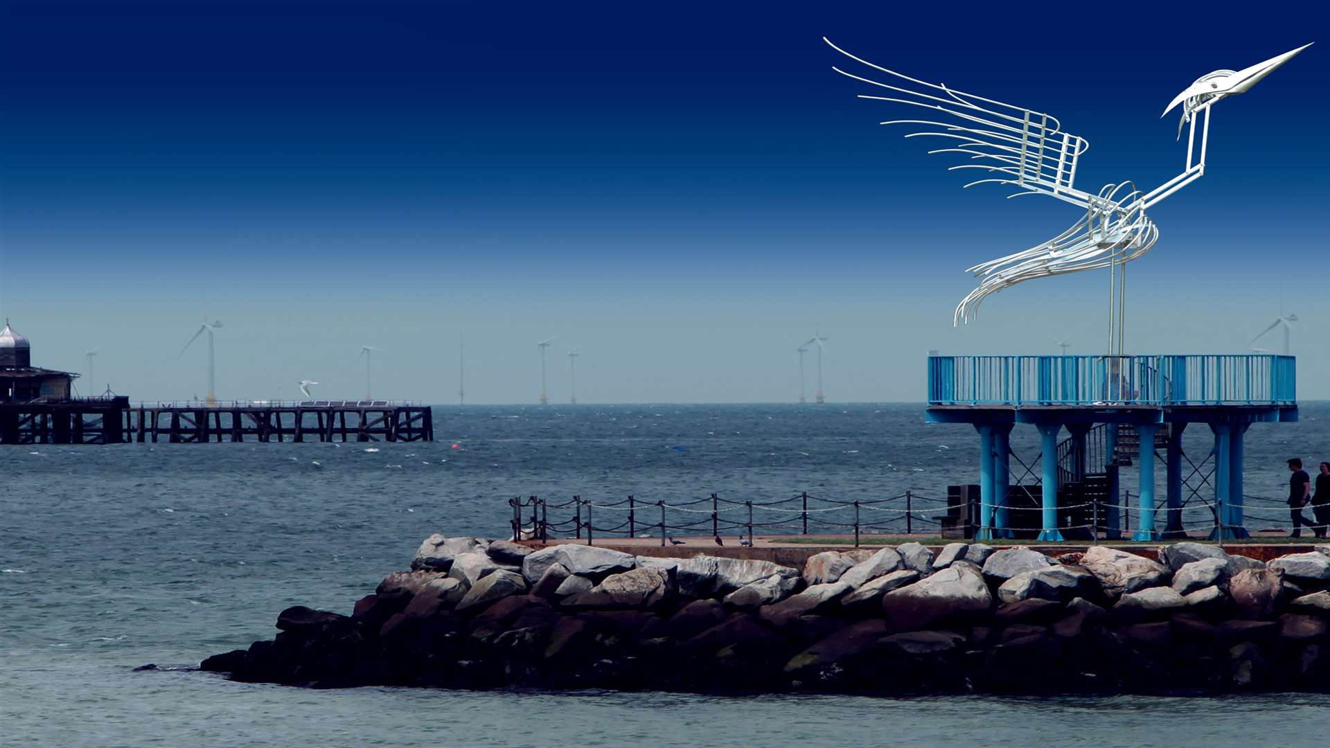 Plans for a new heron sculpture on Neptune's Arm
