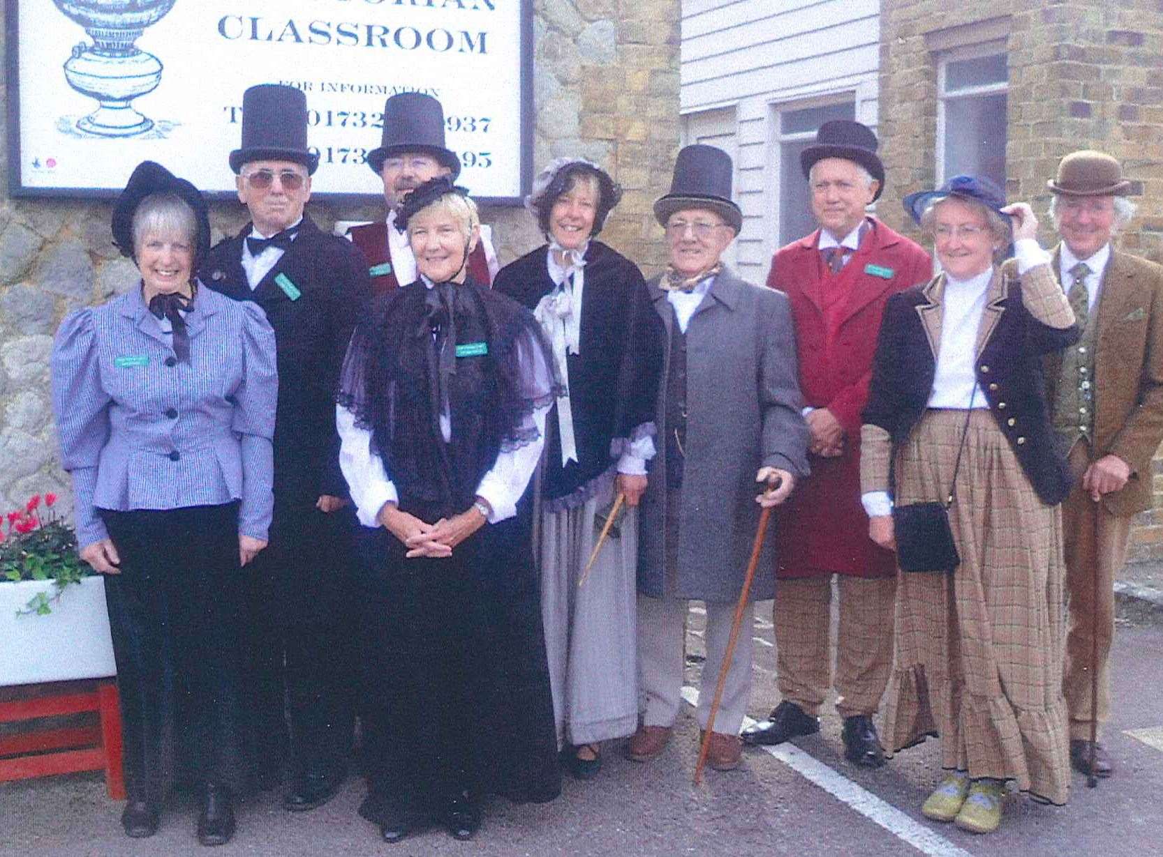 Some of the centre volunteers on opening day of the Ditton Heritage Centre in 2014