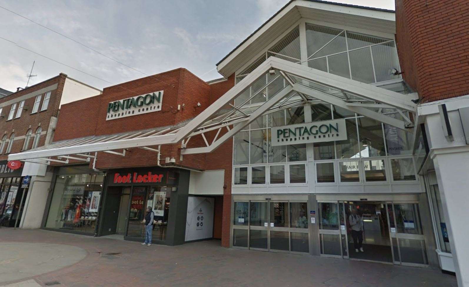 Police were called to The Pentagon Shopping Centre in Chatham High Street following reports of a distressed woman. Picture: Google Street View
