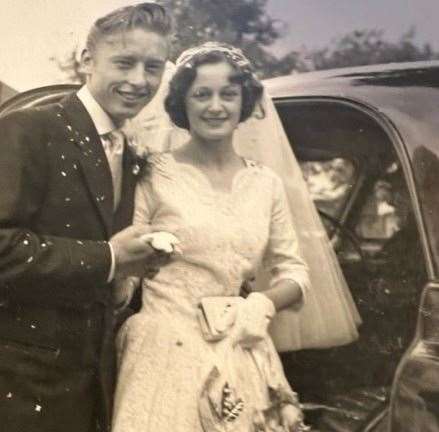 Happy couple - Terry and Margaret Saunders