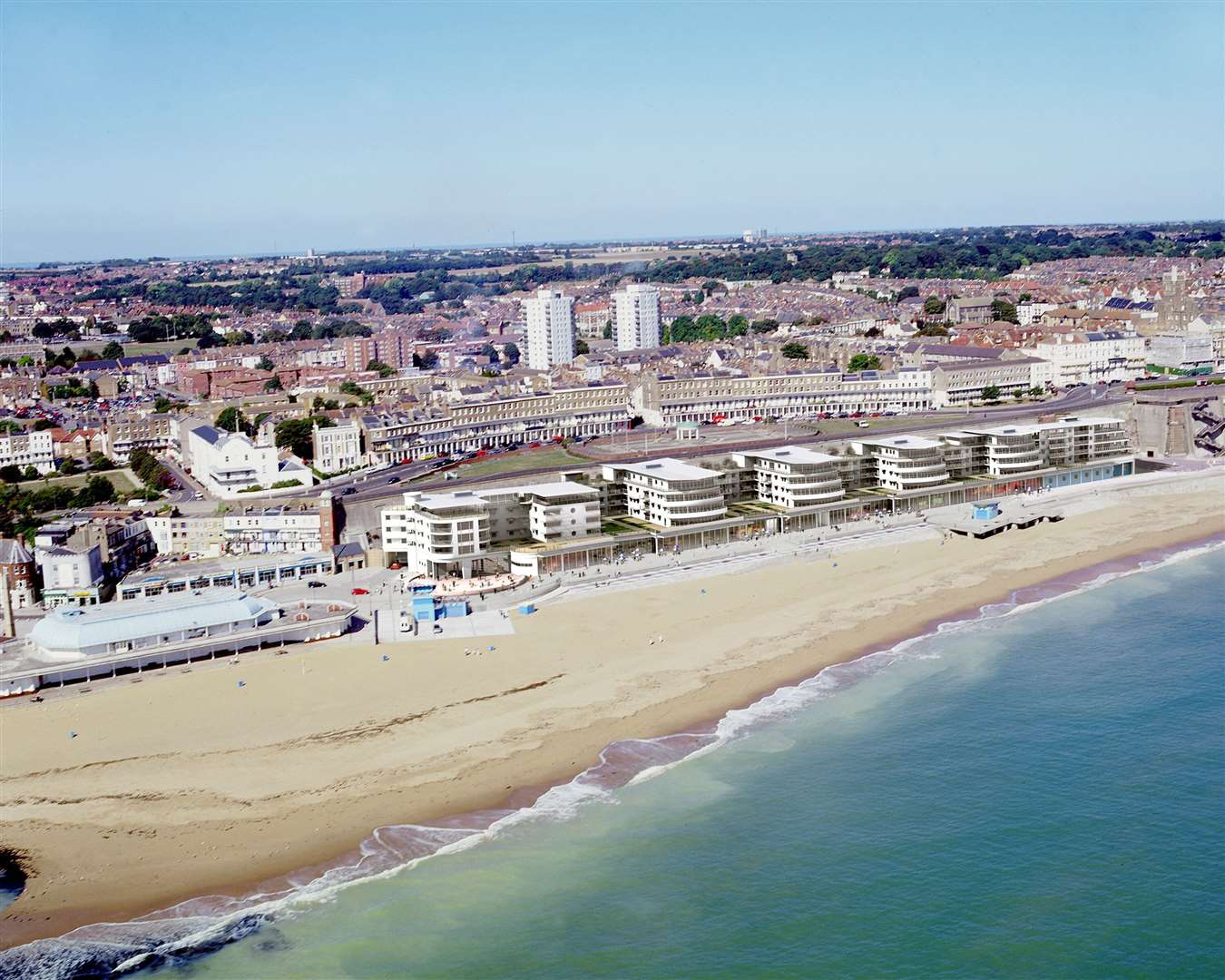 Planning permission and ground work had started for a 60-bedroom and 107 luxury apartments on the Royal Sands development in Ramsgate but it is unclear what Mr Rigden's plans for the new site will be