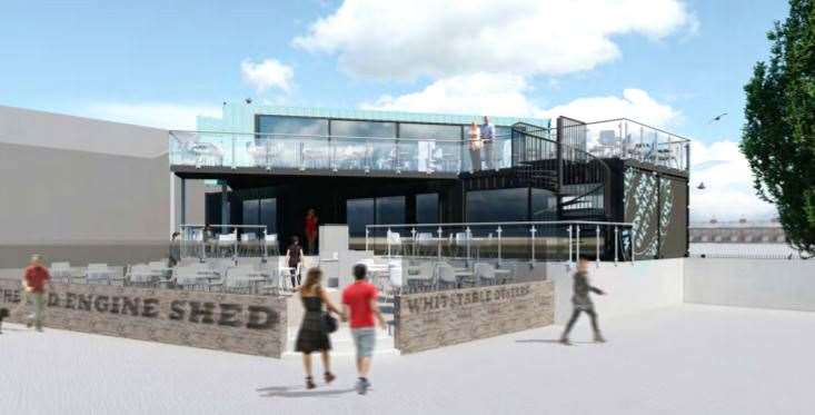 The proposed new restaurant on the South Quay at Whitstable