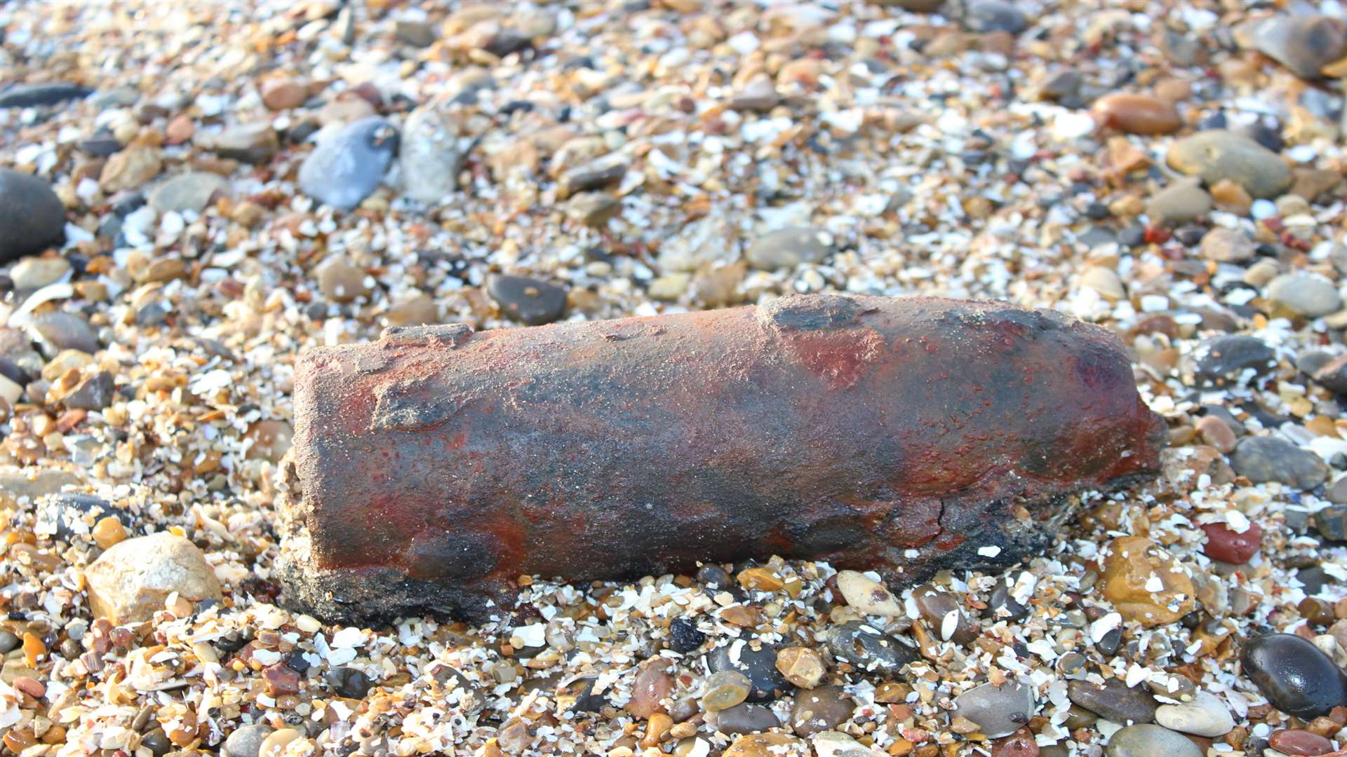 The First World War shell found on the Minster Leas