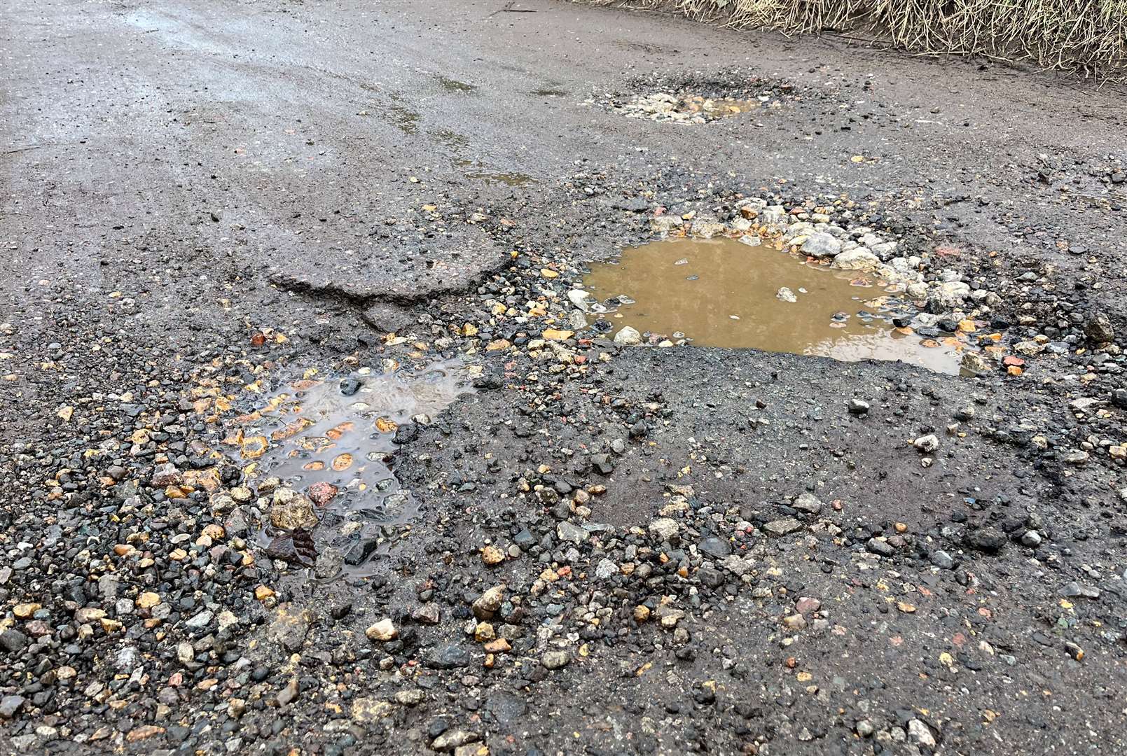 Residents fear the potholes in Bockhanger Lane "are getting worse by the day"
