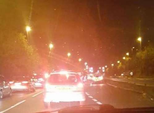 The crash caused long delays for motorists during rush hour. Picture: Nikki Owen