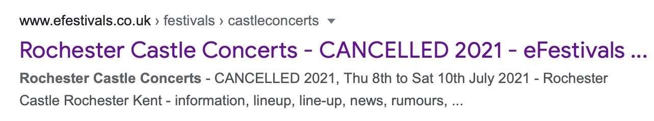 The event appeared to have been cancelled due to a See Tickets 'glitch'