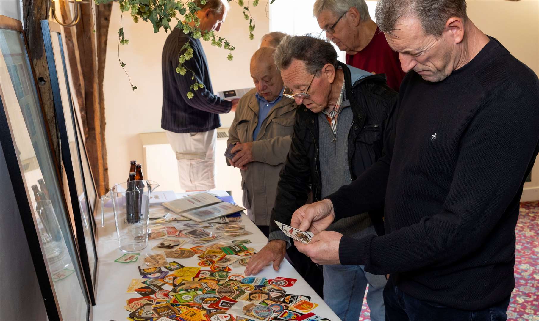 Members were able to share their collections, swap labels and take part in the auction. Picture: Shepherd Neame