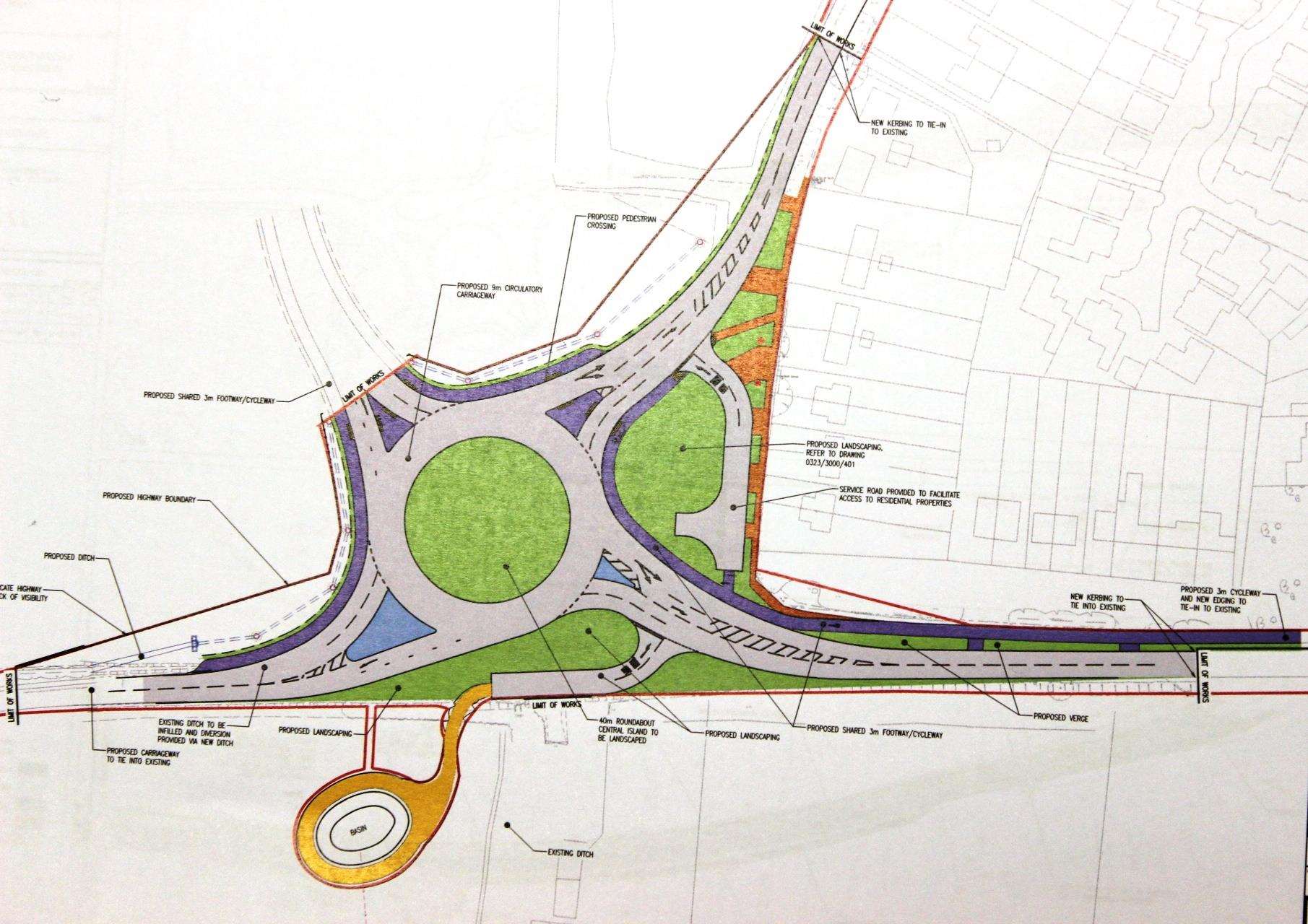 Plan of new roundabout (5034068)