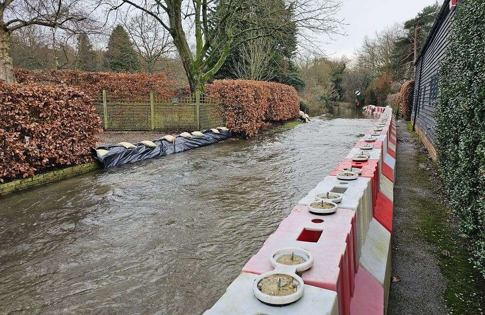 Multiple villages are being warned about flooding from the Nailbourne. Picture: Canterbury City Council
