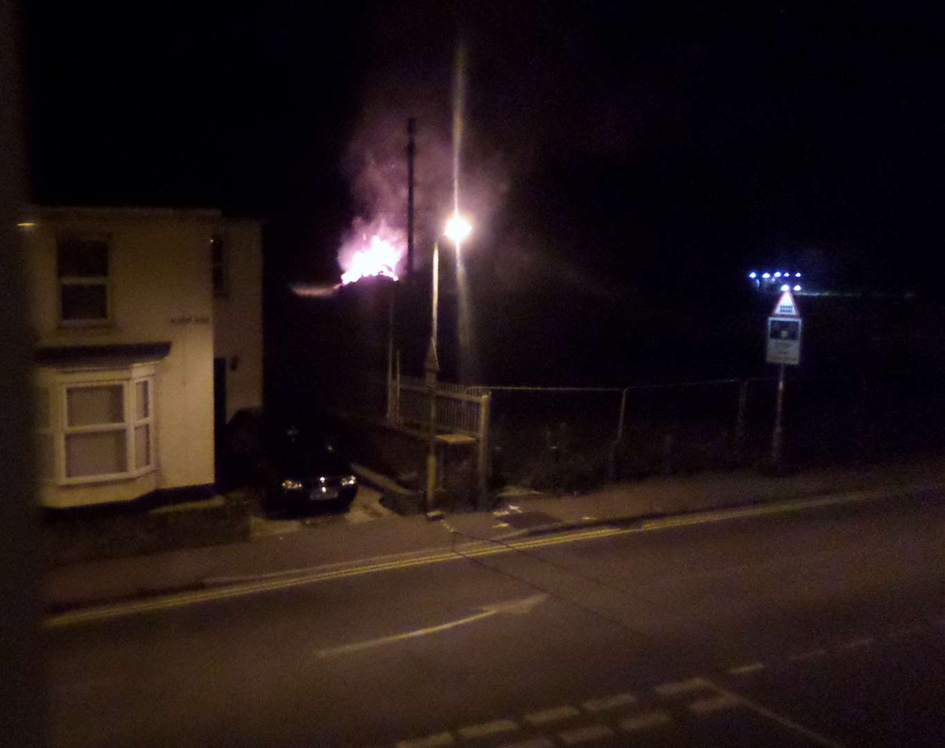 Fire just off Albert Road
