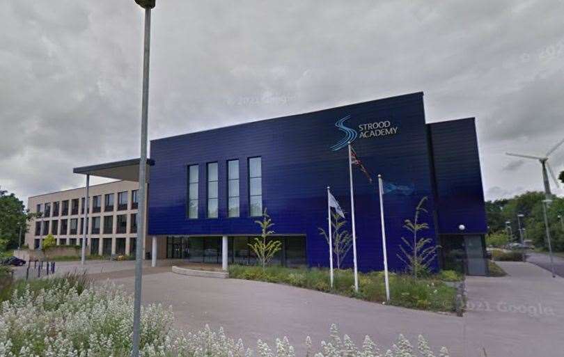 Strood Academy has been clamping down on children wearing nose piercings. Picture: Google Street View