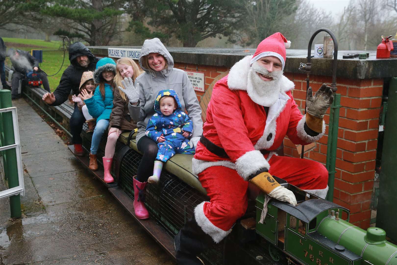 The Codwood family from Bearsted once hitched a lift with Santa. Picture: John Westhrop